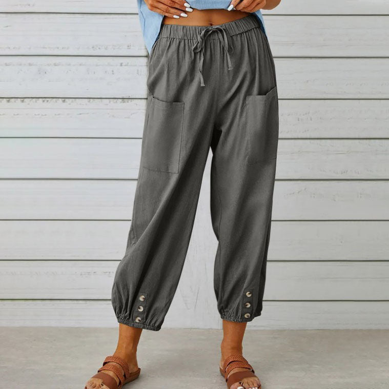 PANTALONI DI LINO | Vera Montiel