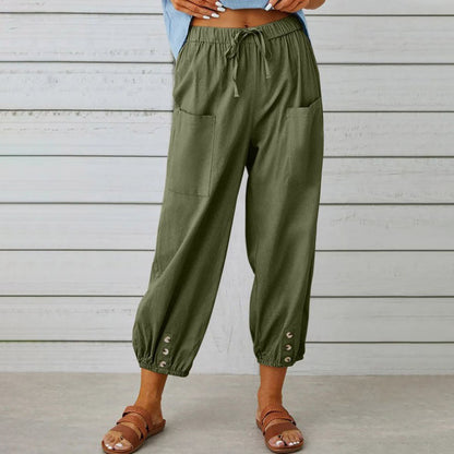 PANTALONI DI LINO | Vera Montiel