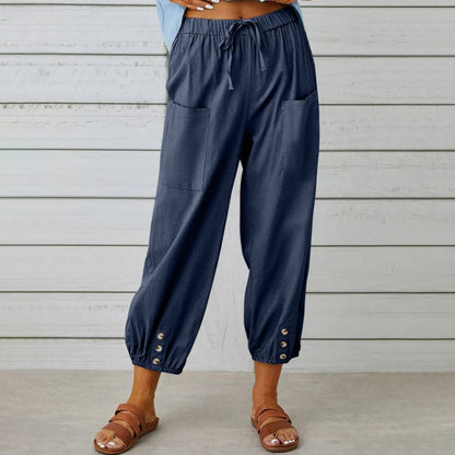 PANTALONI DI LINO | Vera Montiel