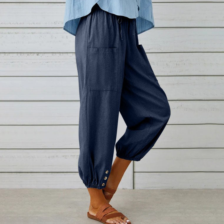 PANTALONI DI LINO | Vera Montiel