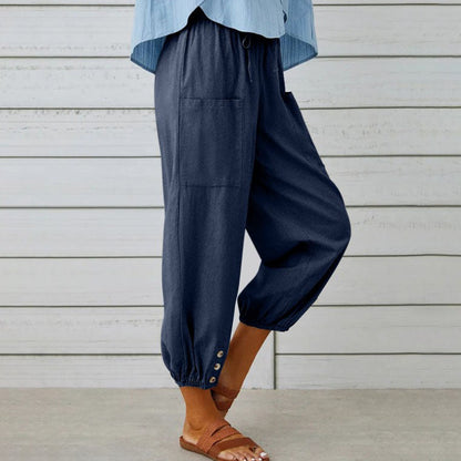 PANTALONI DI LINO | Vera Montiel