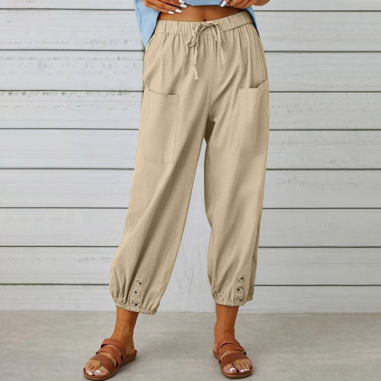 PANTALONI DI LINO | Vera Montiel