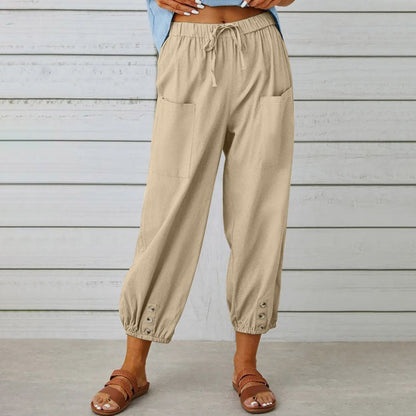 PANTALONI DI LINO | Vera Montiel