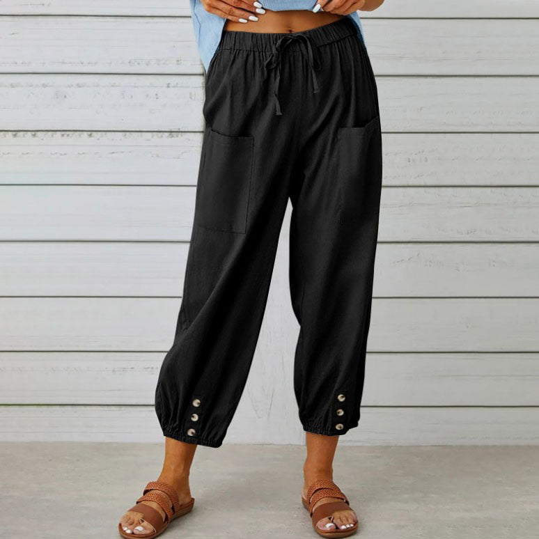 PANTALONI DI LINO | Vera Montiel
