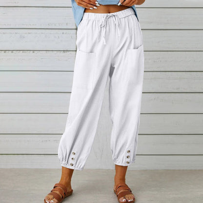 PANTALONI DI LINO | Vera Montiel