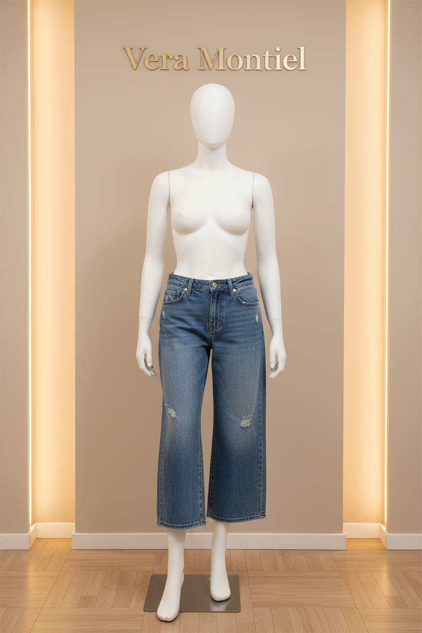JEANS DRITTI CORTI | Vera Montiel