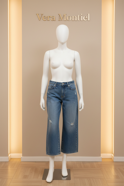 JEANS DRITTI CORTI | Vera Montiel