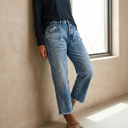 JEANS DRITTI CORTI | Vera Montiel