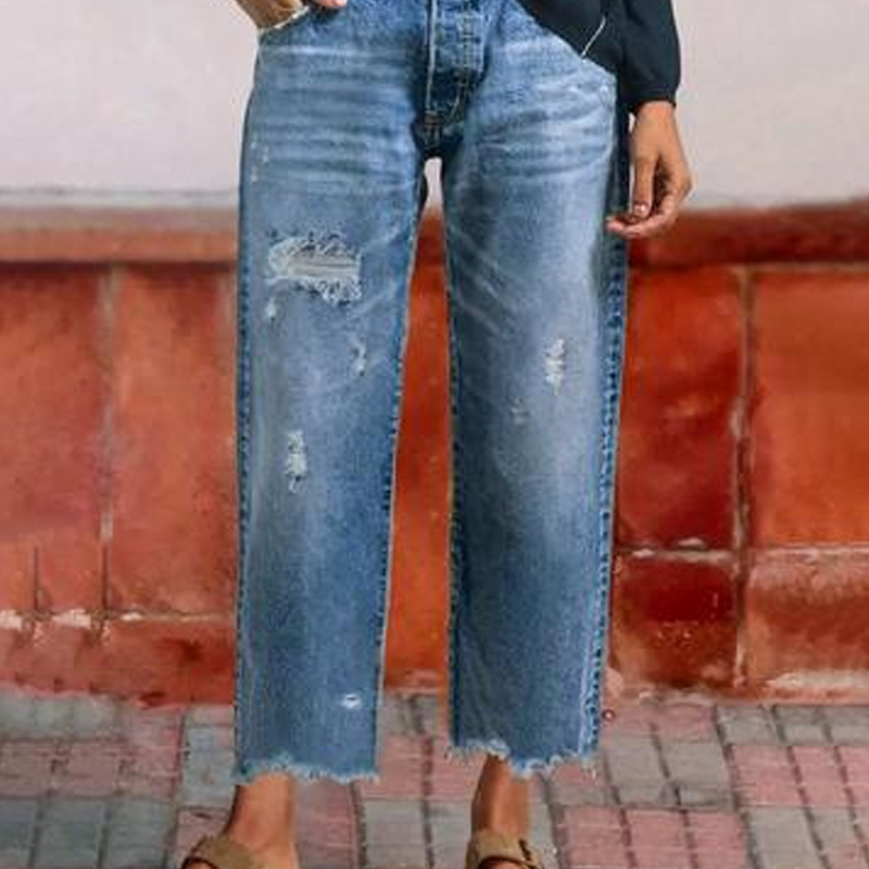 JEANS DRITTI CORTI | Vera Montiel